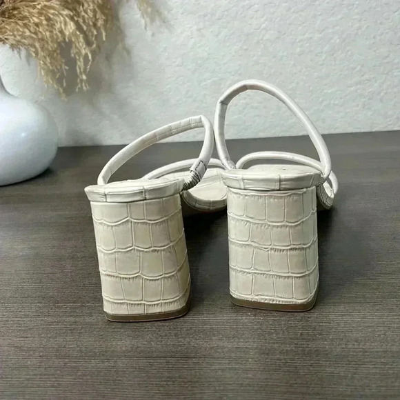 NEW Steve Madden Lilah Heeled Sandals, Bone White, Size 10 - Picture 6 of 10